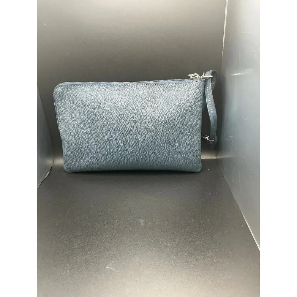 EUC Coach Storypatch Wristlet In Blue Color